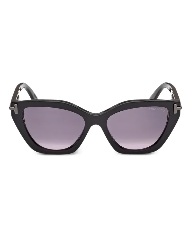 Tom Ford Sonnenbrille mit Cat-Eye-Gestell - Schwarz Schwarz