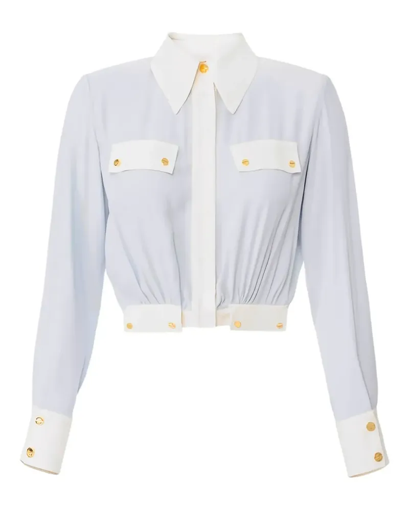 Elisabetta Franchi Zweifarbiges Hemd - Blau Blau