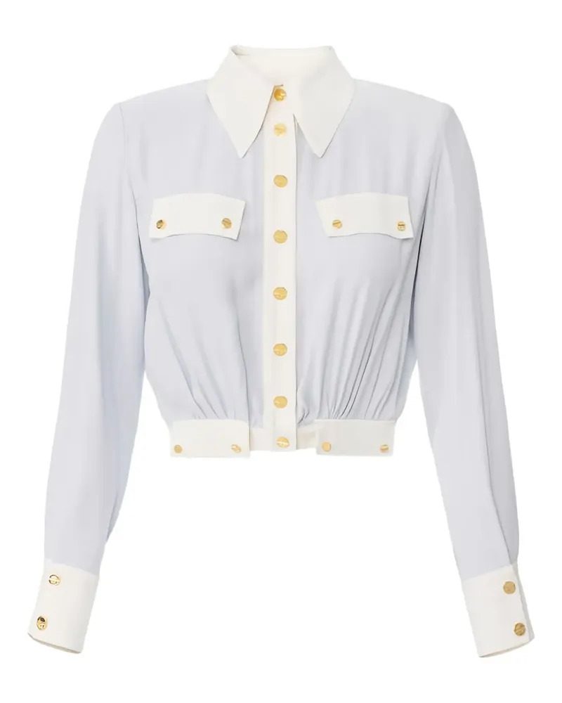 Elisabetta Franchi Zweifarbiges Hemd - Blau Blau