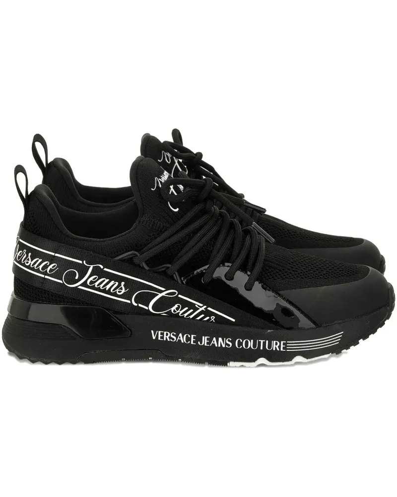 Versace Jeans Sneakers mit Logo - Schwarz Schwarz