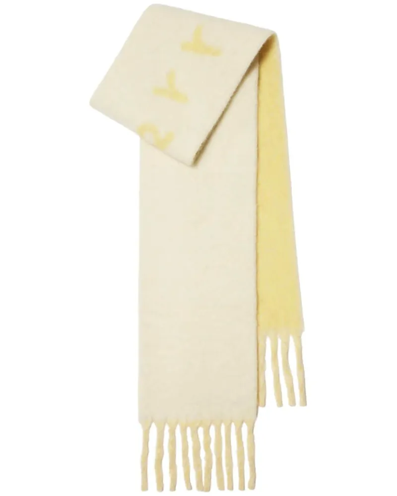 Burberry Wendbarer Schal mit Logo-Intarsie - Gelb Gelb