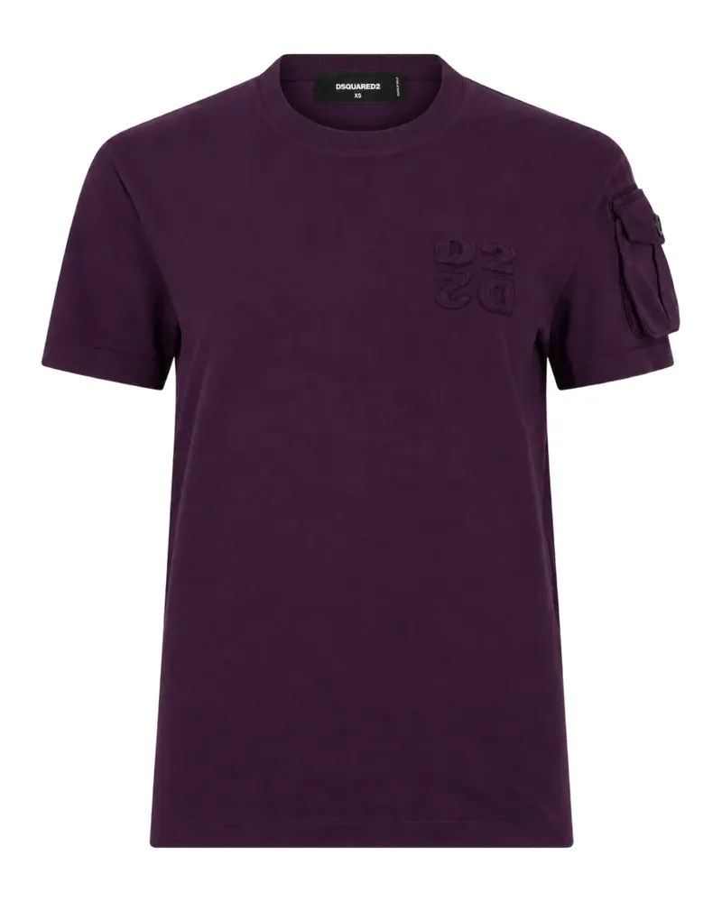 Dsquared2 D2 Upside Down Just Right Fit T-Shirt - Violett Violett