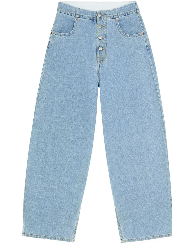 Maison Margiela Halbhohe Cropped-Jeans - Blau Blau