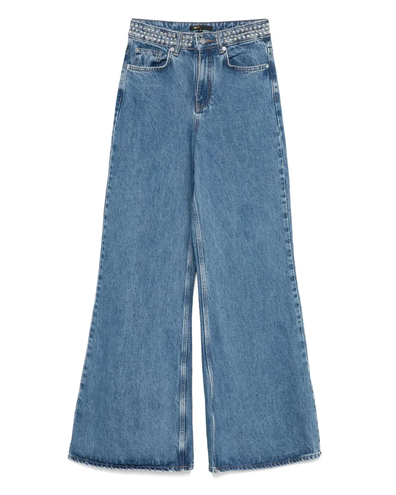 Maje Jeans mit Nietenbund - Blau Blau
