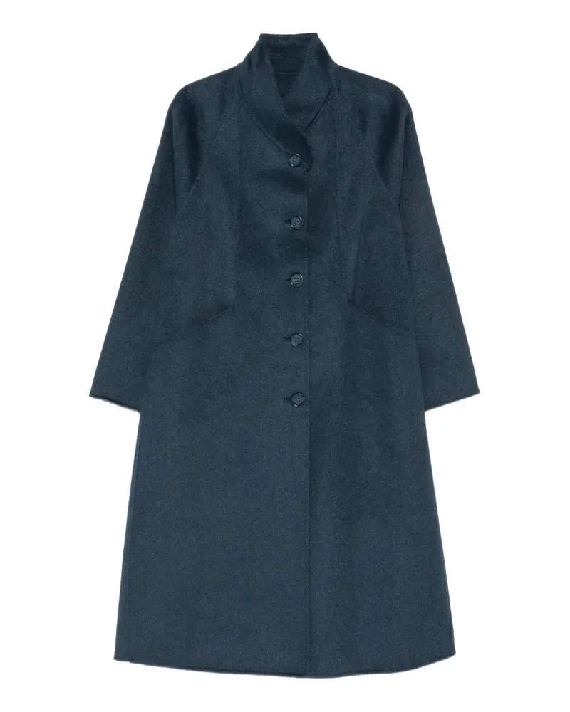 Emporio Armani Geknöpfter Mantel - Blau Blau