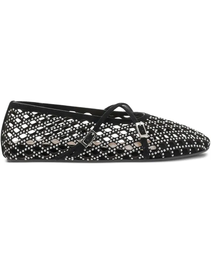 Mach & Mach Ballerinas mit Verzierung - Schwarz Schwarz