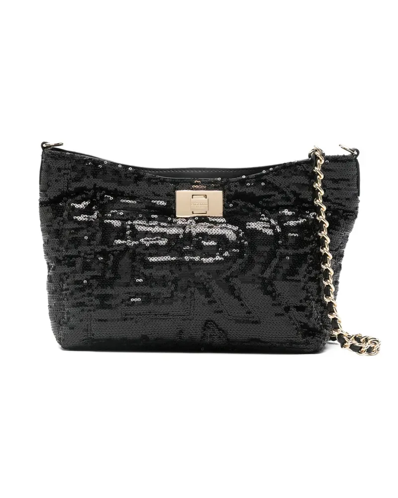 Ermanno Scervino Umhängetasche mit Pailletten - Schwarz Schwarz
