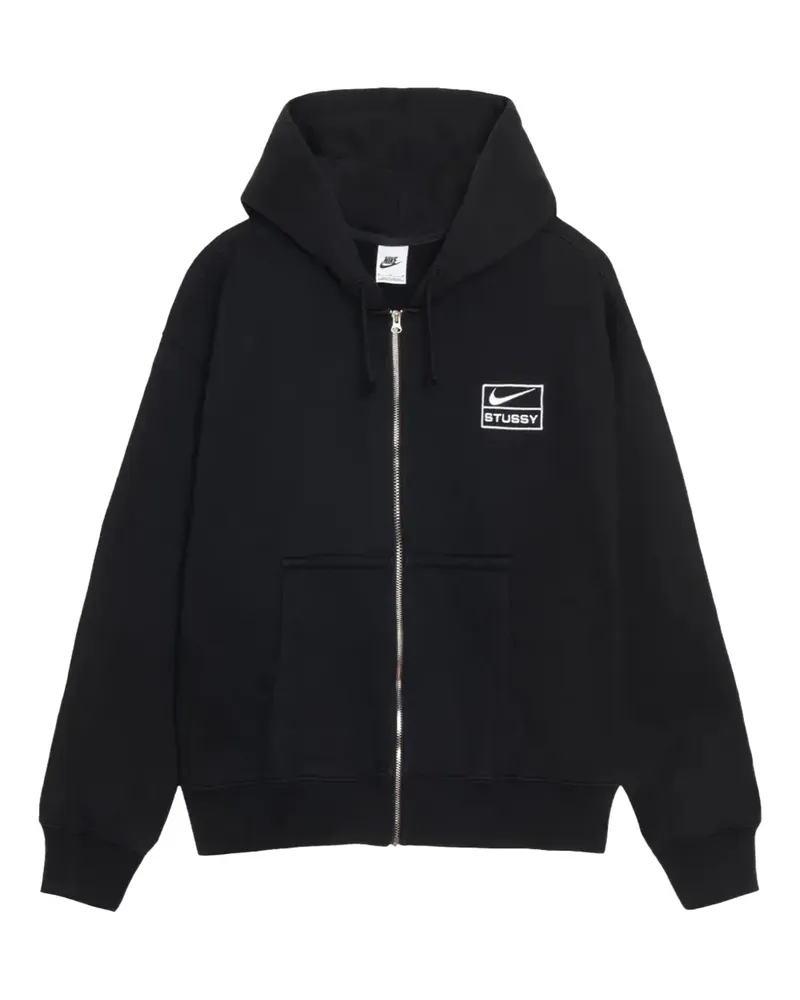 Stüssy x Nike Hoodie mit Reißverschluss - Schwarz Schwarz