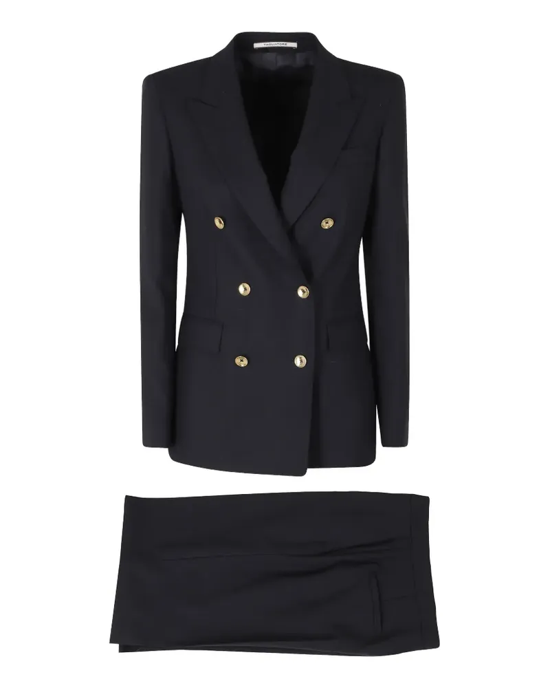 Tagliatore double-breasted wool suit - Blau Blau