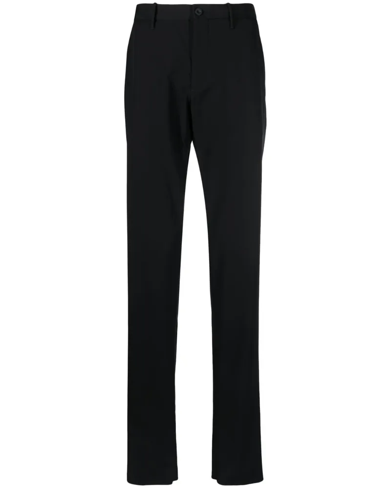 Incotex Hose mit geradem Bein - Schwarz Schwarz