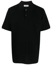 Lanvin Poloshirt mit Logo-Stickerei Schwarz