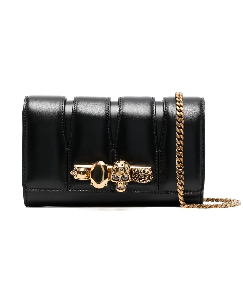 Alexander McQueen Gesteppte Clutch Schwarz