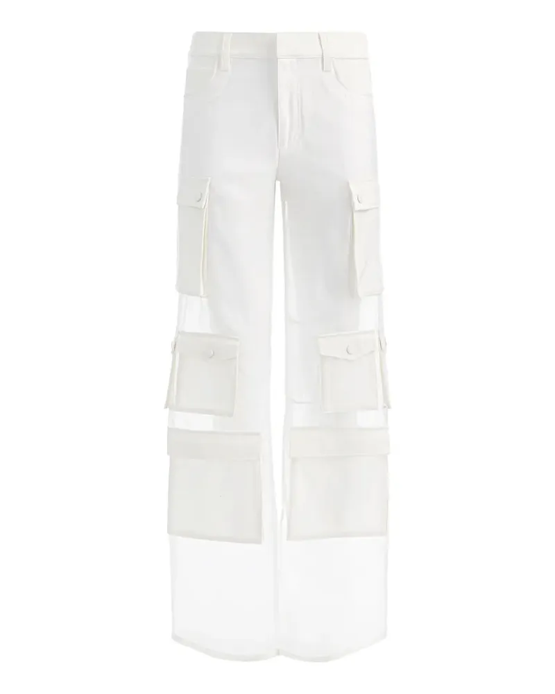 Alice + Olivia Semi-transparente Olympia Cargohose - Braun Braun