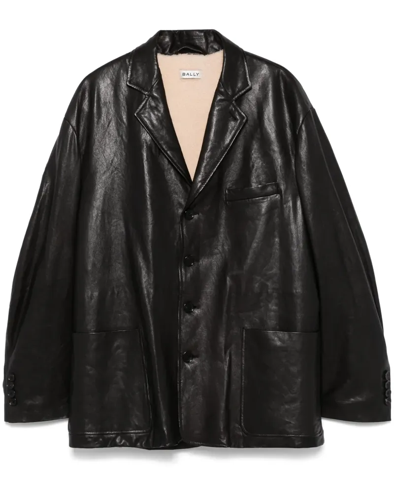 Bally Sakko aus Leder - Schwarz Schwarz