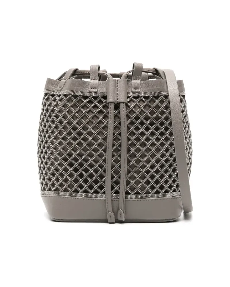 Brunello Cucinelli Monili Beuteltasche - Grau Grau