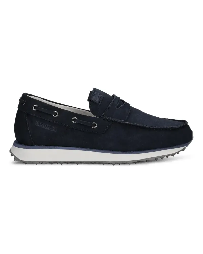 Napapijri Shard suede loafers - Blau Blau