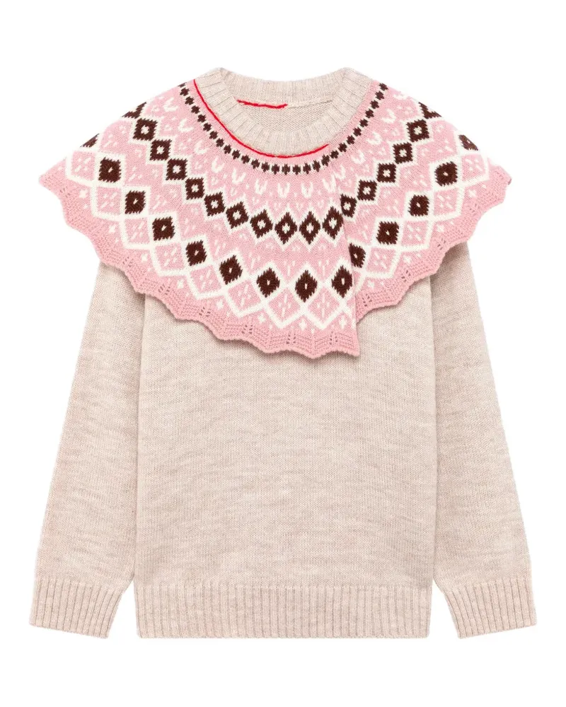 MSGM Langärmeliger Pullover - Nude Nude