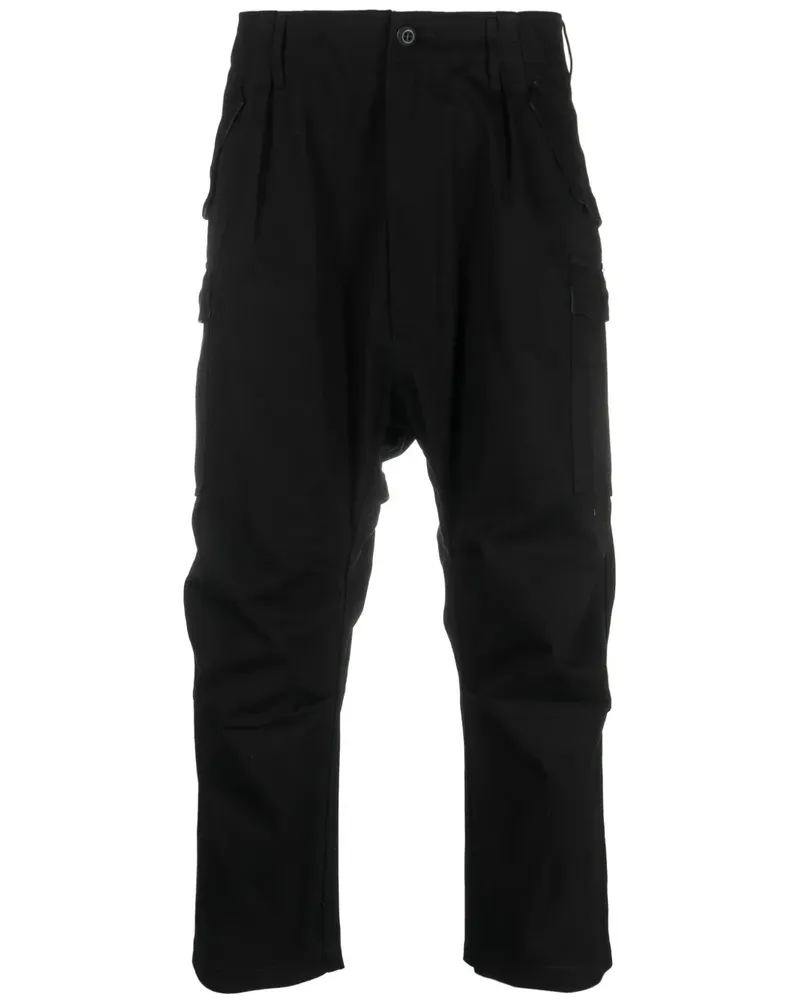 Junya Watanabe Cropped-Hose mit Falten - Schwarz Schwarz