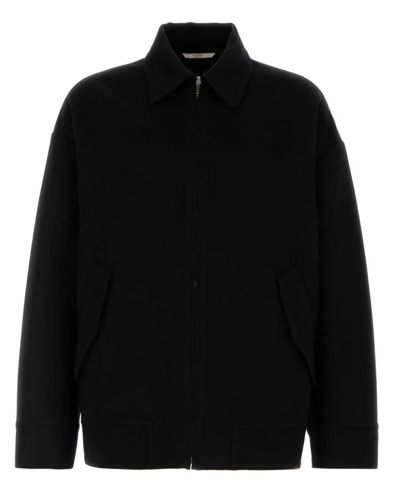 Valentino Garavani Hemdjacke mit Reißverschluss - Schwarz Schwarz