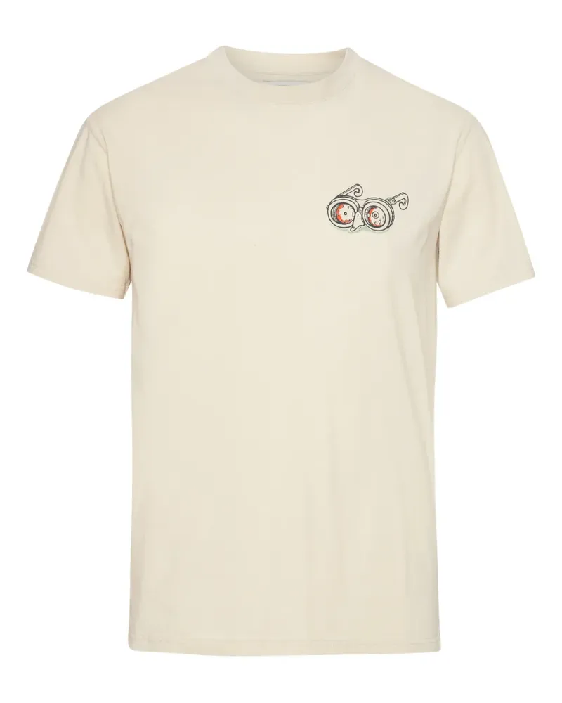 Henrik Vibskov graphic-print T-shirt - Nude Nude