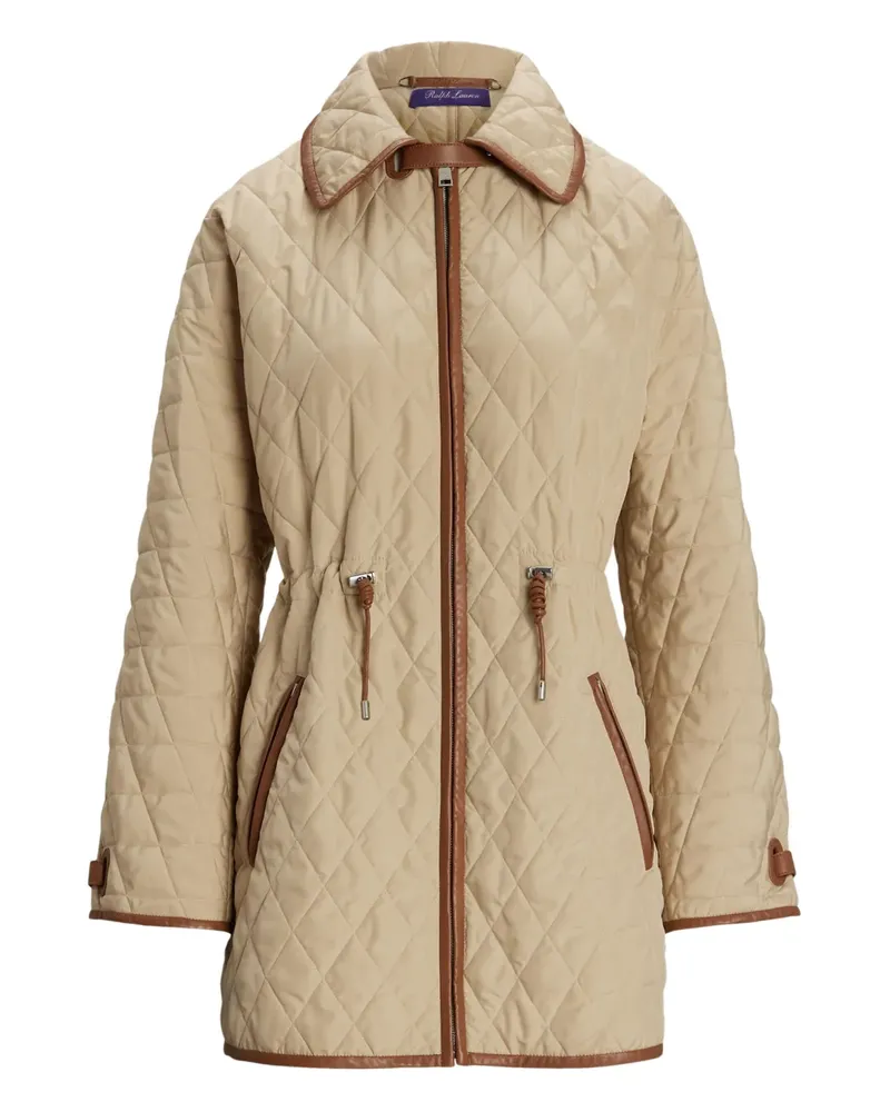 Ralph Lauren Gesteppter Saundra Mantel mit Kordelzug - Nude Nude