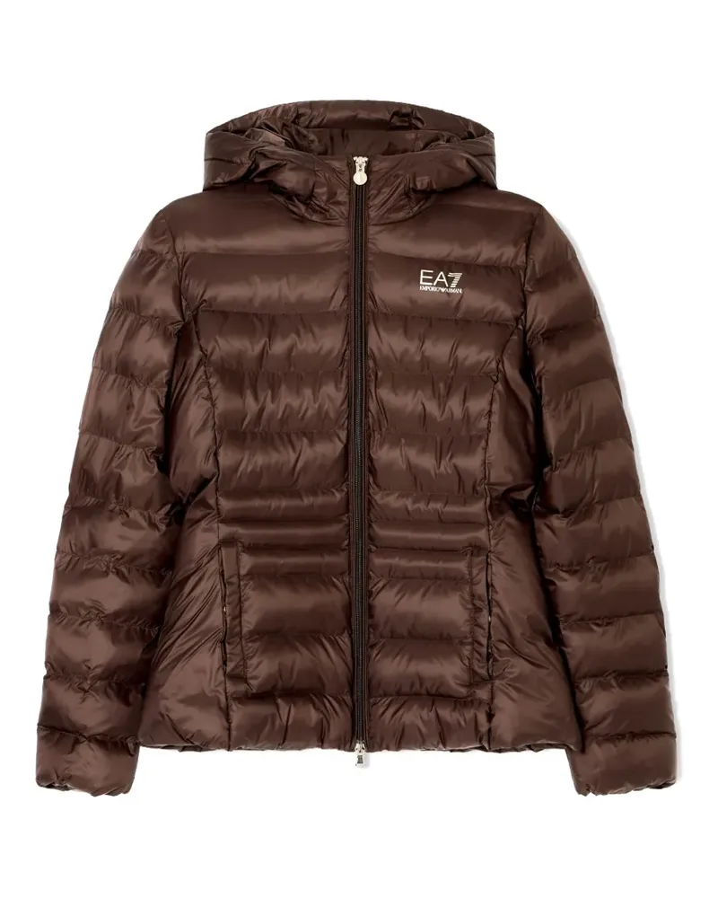 EA7 hooded puffer jacket - Braun Braun