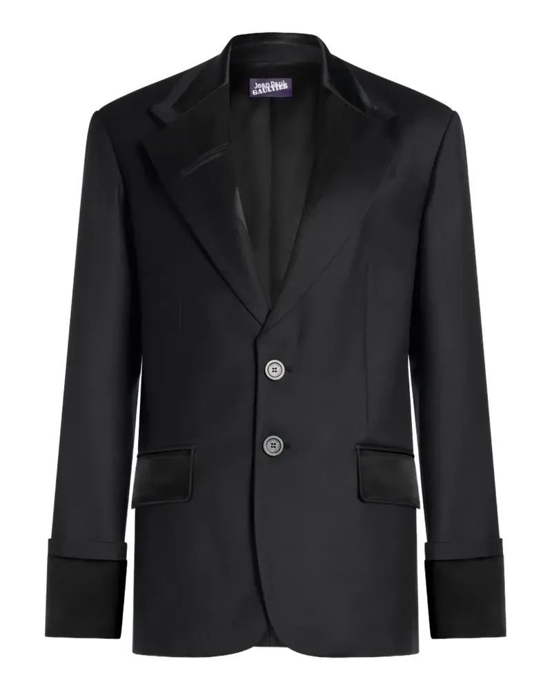 Jean Paul Gaultier Jacke mit sichtbarem Futter - Schwarz Schwarz