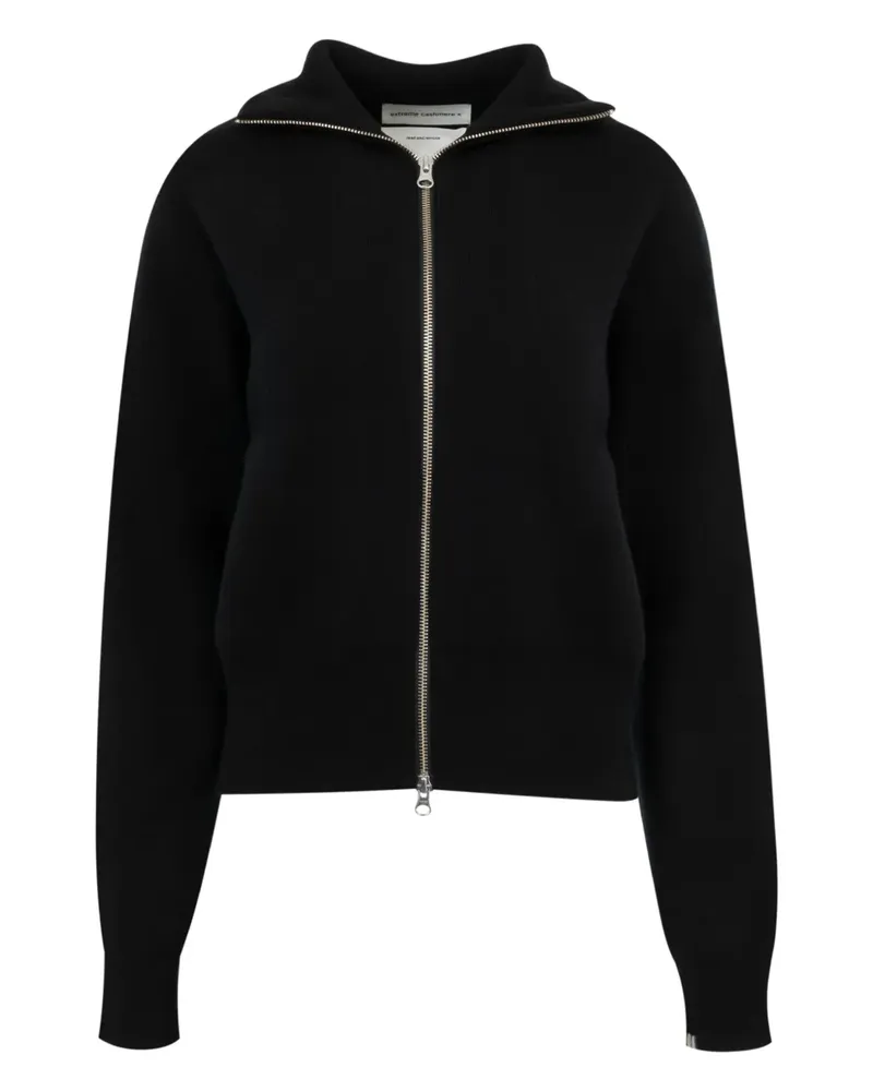 extreme cashmere Sweatshirt mit Reißverschluss - Schwarz Schwarz