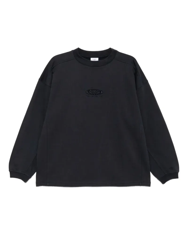 VETEMENTS Hoodie mit ovalem Logo - Blau Blau