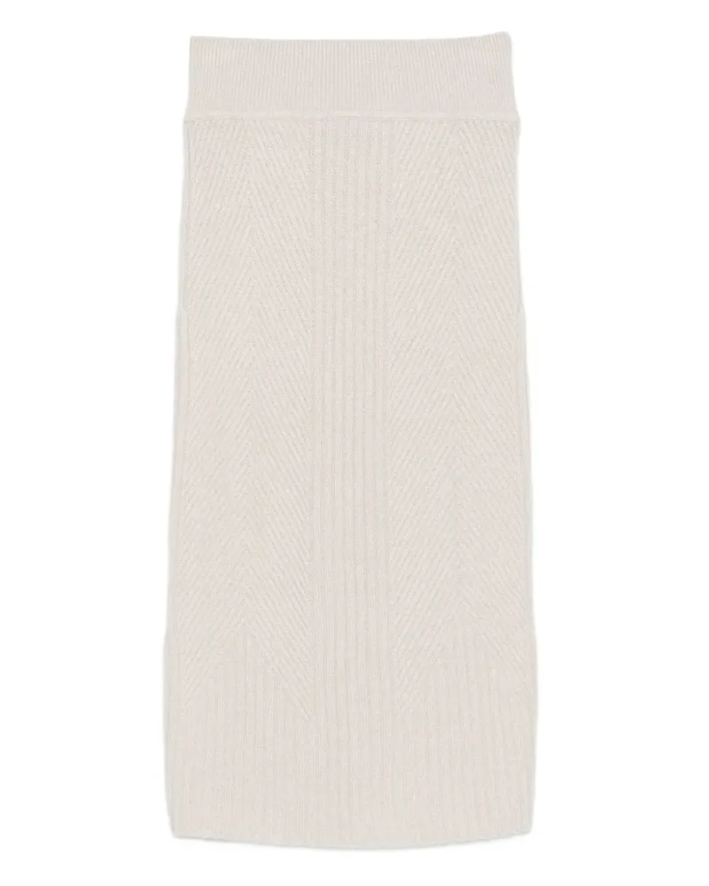 Lorena Antoniazzi Gerippter Midirock - Nude Nude