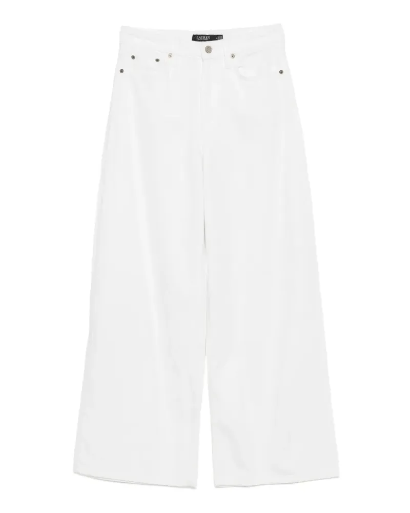 Ralph Lauren Weite High-Rise-Jeans - Weiß Weiß