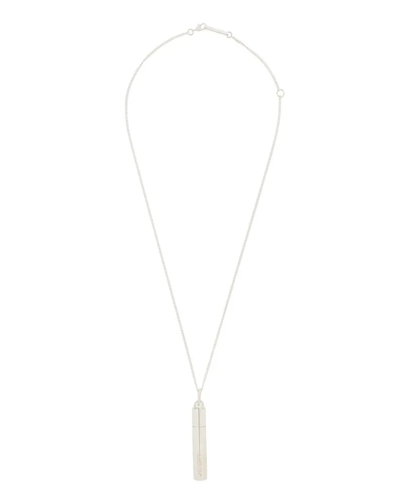 AMBUSH Halskette mit Hülsenanhänger - Silber Silber