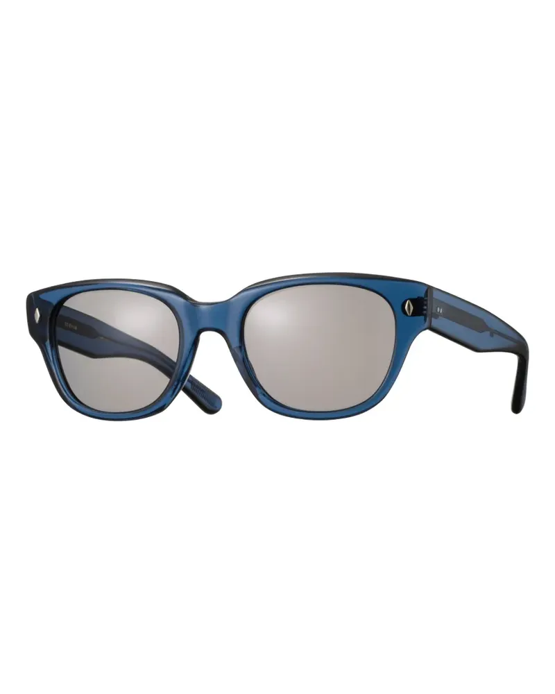 EYEVAN 7285 Eckige Flash-E Sonnenbrille - Blau Blau