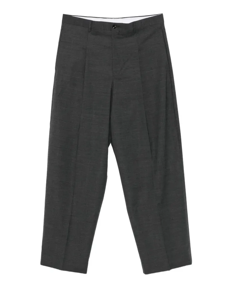 LC23 pleated straight-leg trousers - Grau Grau