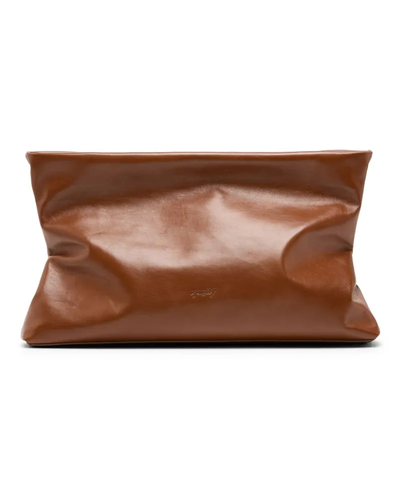 Marsèll Geraffte Clutch - Braun Braun