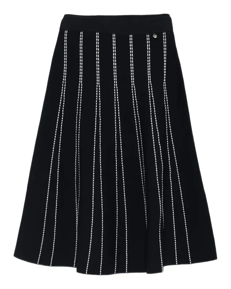 Liu Jo Gestreifter Rock - Blau Blau