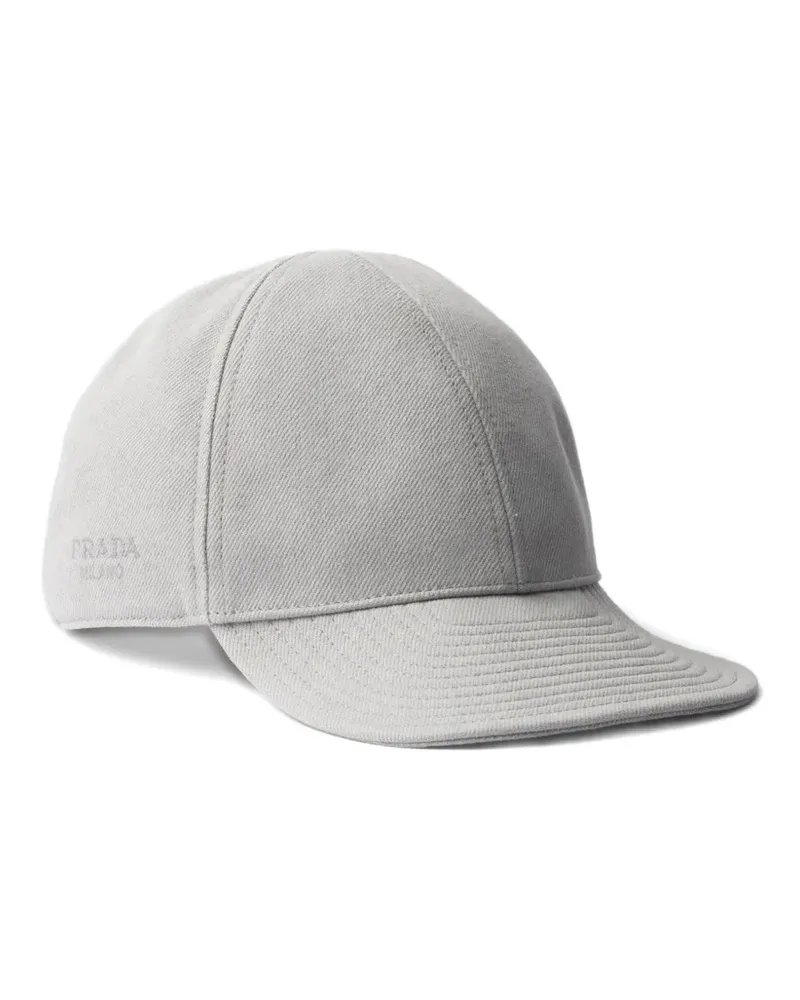 Prada Baseballkappe mit Logo - Grau Grau