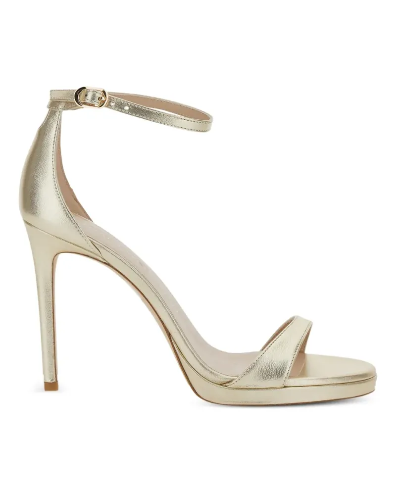 Stuart Weitzman Nudist Disco Sandalen mit Plateau - Gold Gold