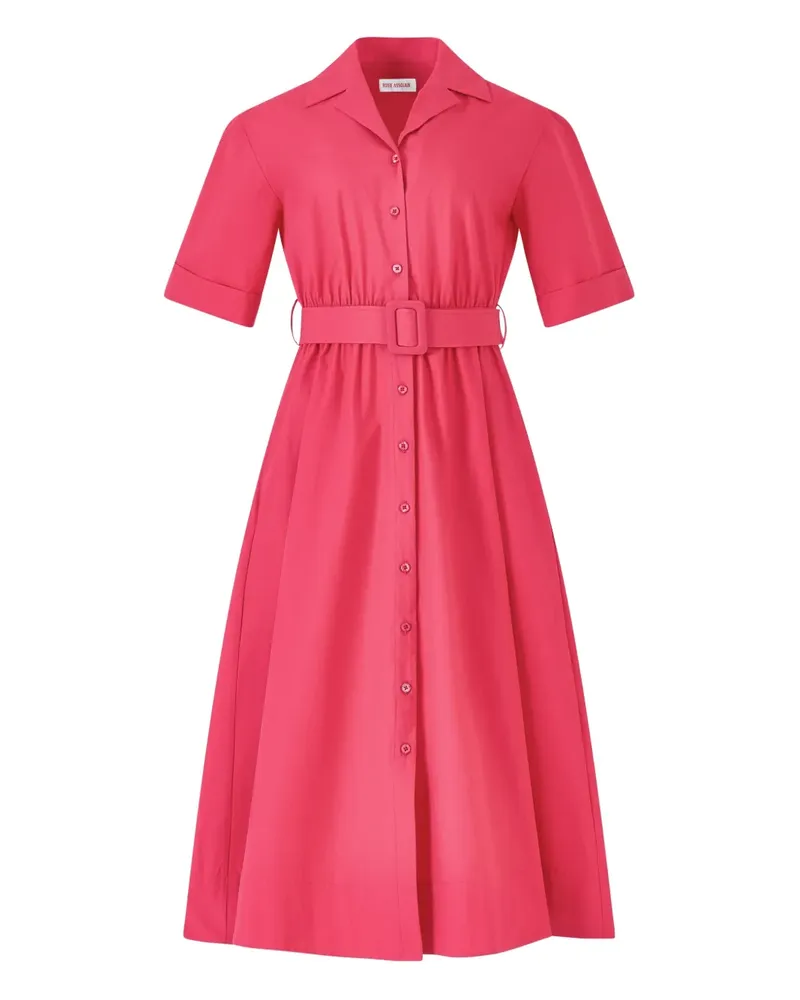 Rosie Assoulin Midikleid aus Baumwolle - Rosa Rosa