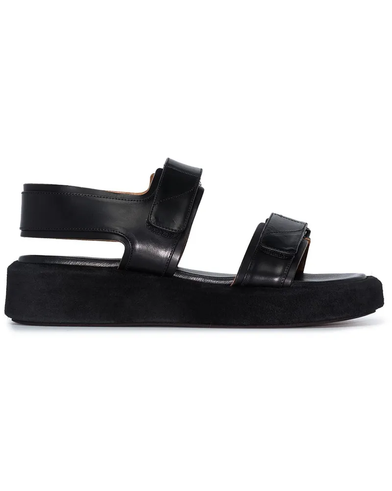 ATP Atelier Varese Sandalen mit dicker Sohle 20mm - Schwarz Schwarz