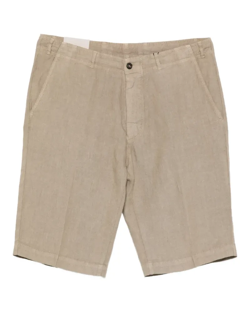 Corneliani button shorts - Nude Nude