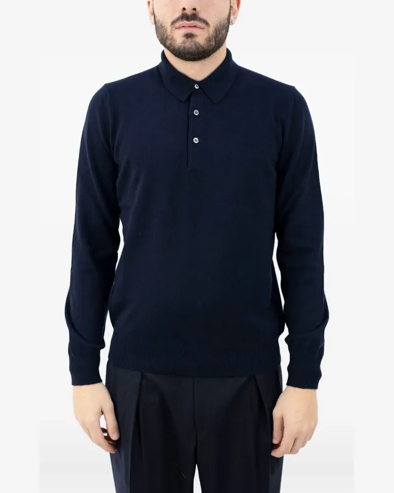 Gran Sasso button polo shirt - Blau Blau