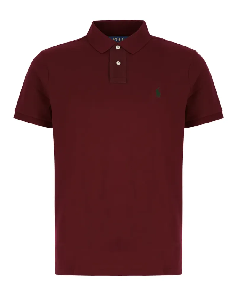 Ralph Lauren logo-embroidered piqué polo shirt - Rot Rot