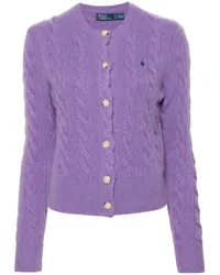 Ralph Lauren Cardigan mit Polo Pony-Stickerei Violett