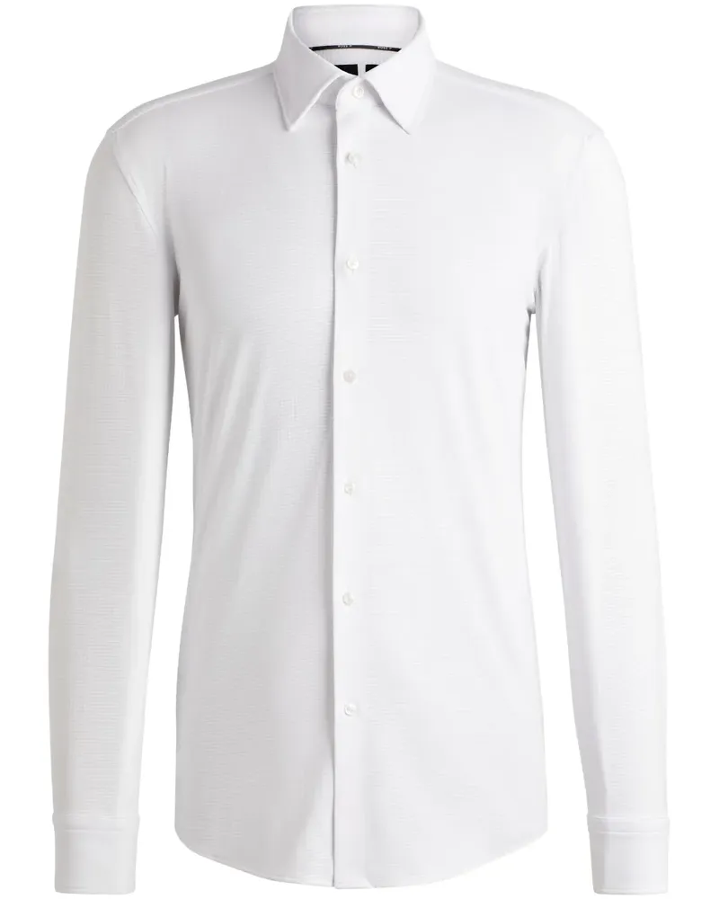 HUGO BOSS Langärmeliges Hemd - Weiß Weiß