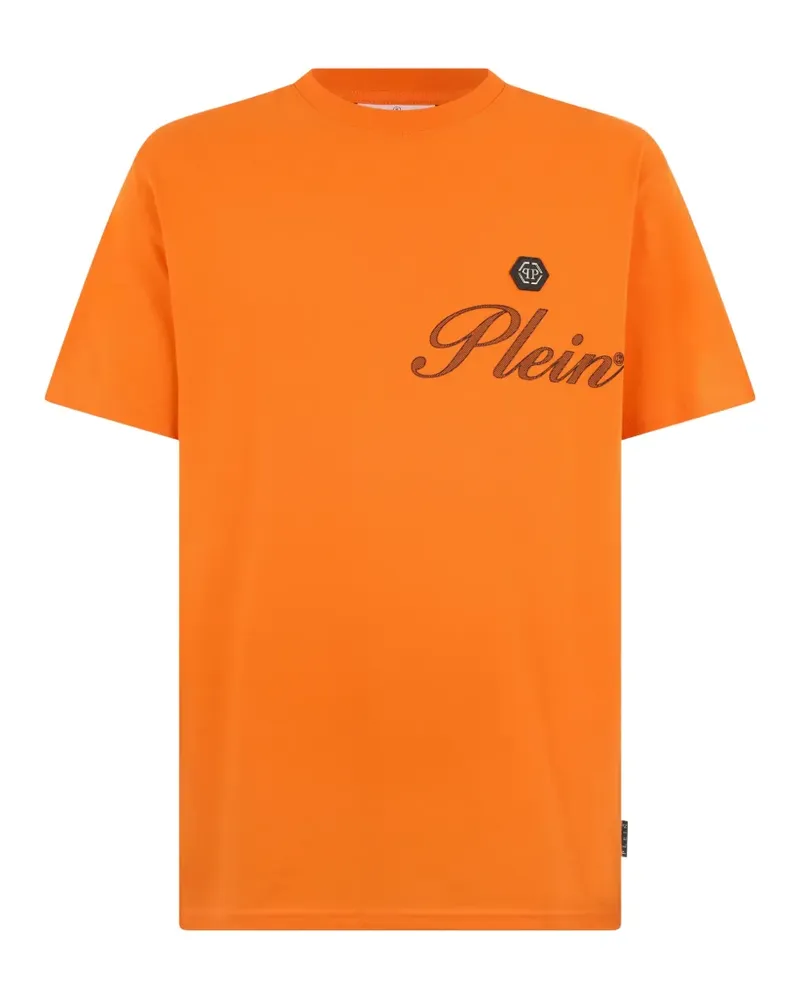 Philipp Plein T-Shirt mit Rundhalsausschnitt - Orange Orange