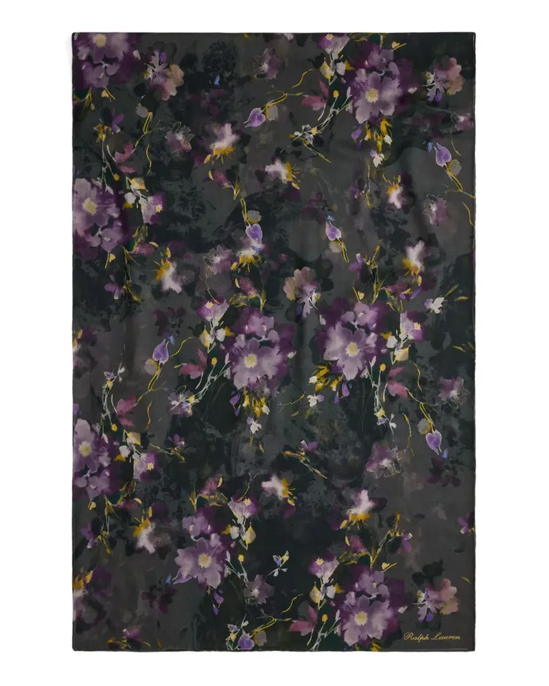 Ralph Lauren Schal mit Blumen-Print - Grün Grün