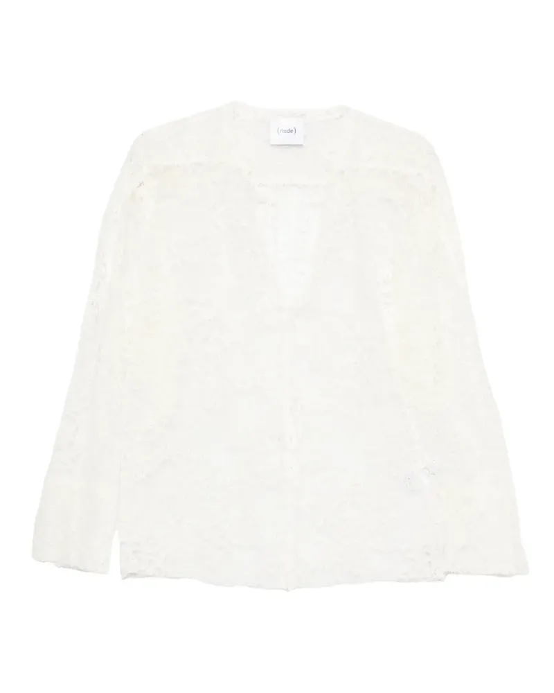NUDE lace blouse - Weiß Weiß