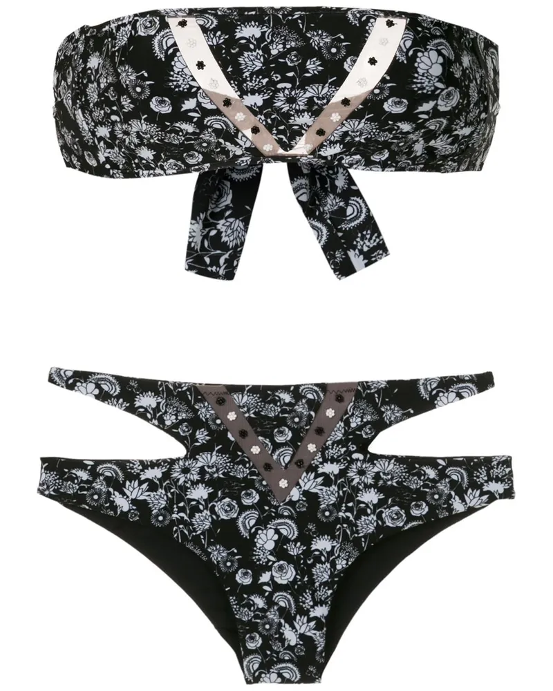 Amir Slama Margarida' Bikini - Schwarz Schwarz
