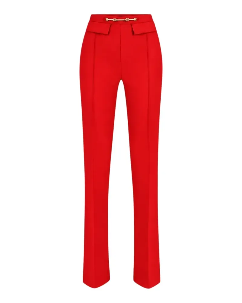 Elisabetta Franchi Hose aus Krepp - Rot Rot